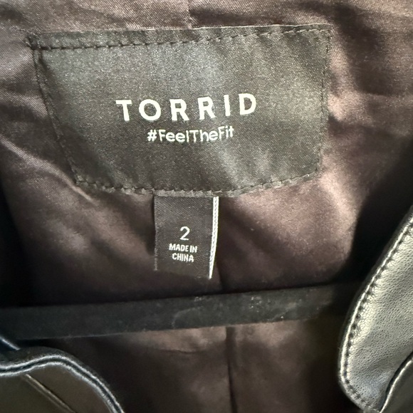Torrid Black Faux Leather Moto Jacket - Picture 7 of 8